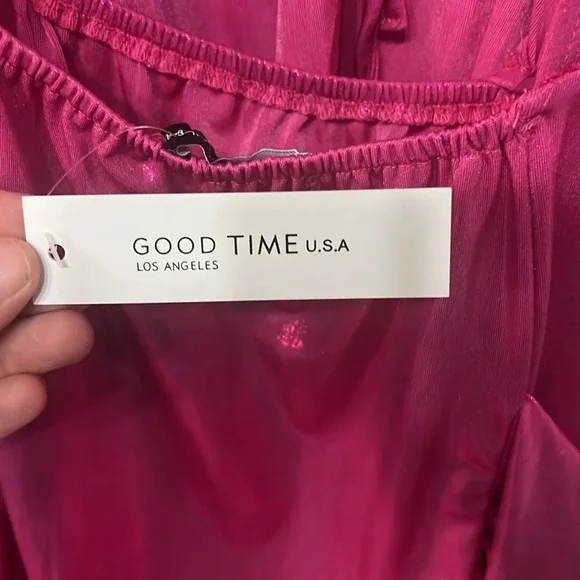 Women's Party Dress Backless Batwing Long Sleeve V-Neck Drape Knot Dress Size L - Picture 8 of 9